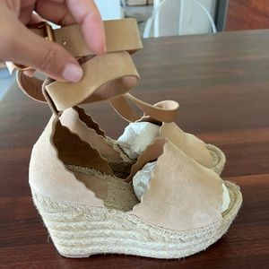 Chloe suede wedge. Size 35